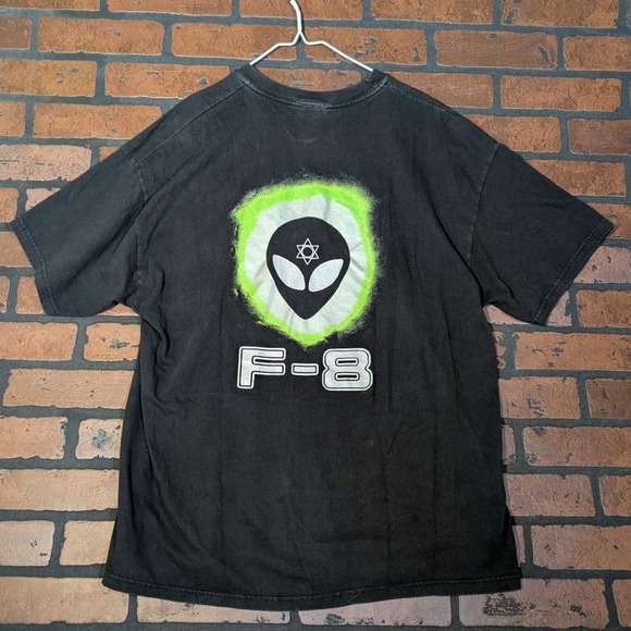 Frequency 8 Gear Men's XL Alien Cybertrance Graphic Tee 90's Rave Made in USA - Picture 3 of 13
